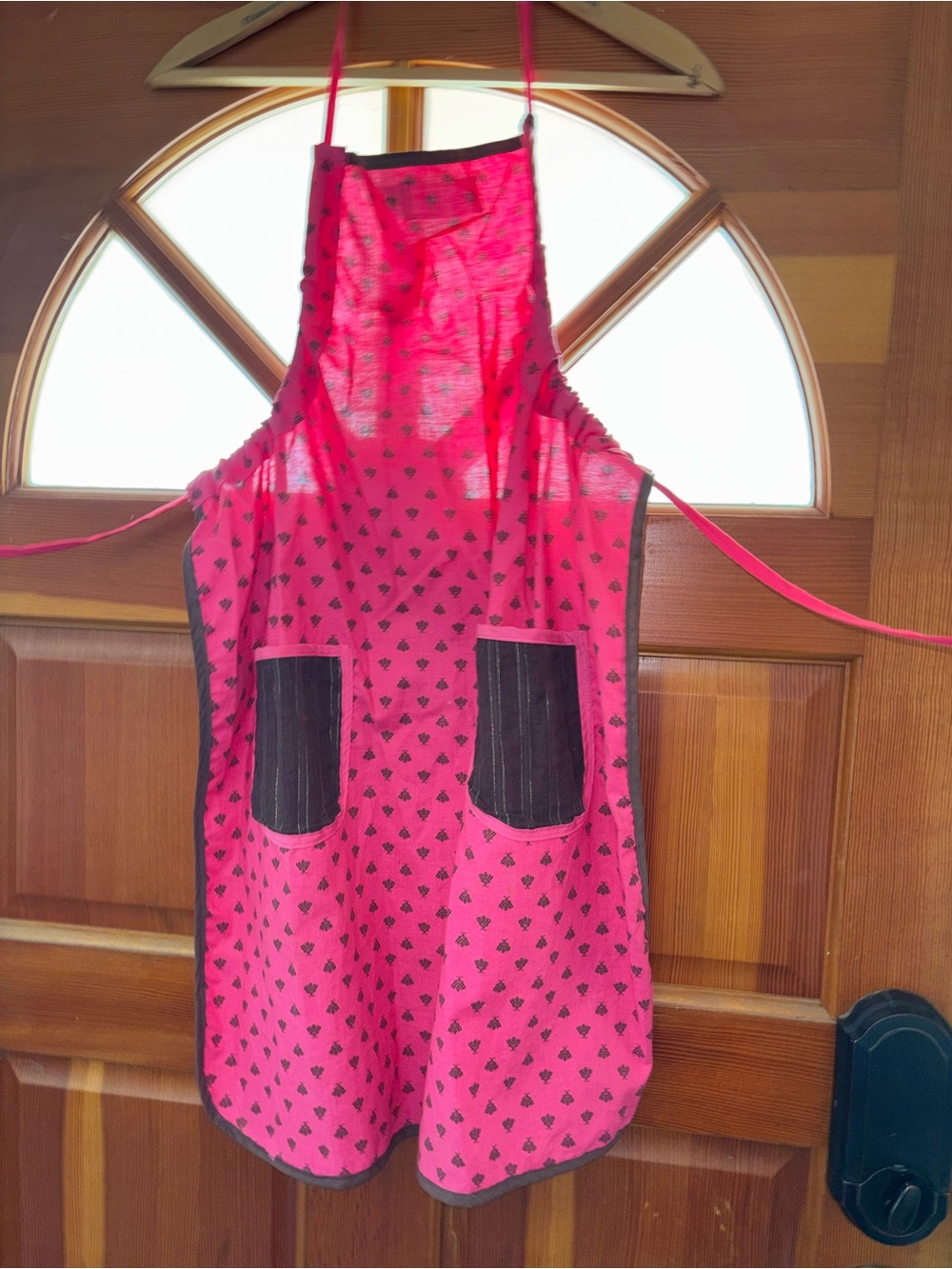 Victoria Inspired Hot Pink & Black Bumblebee Cooking Apron